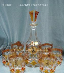 水晶之魂 捷克波西米亞鍍金威士忌酒具的藝術與日常之美